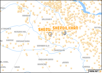 map of Sherdil Khān