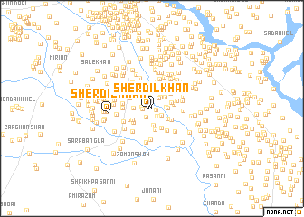 map of Sherdil Khān