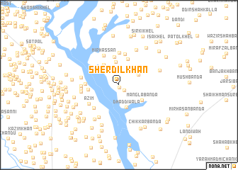 map of Sherdil Khān