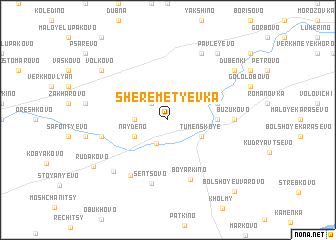 map of Sheremet\