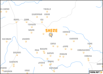 map of Shere