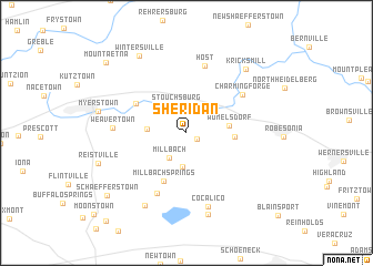 map of Sheridan