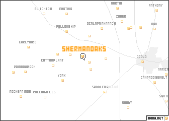 map of Sherman Oaks