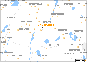 map of Shermans Mill