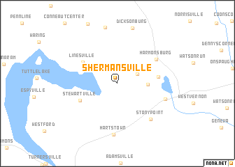 map of Shermansville