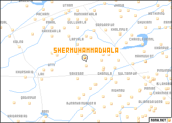 map of Sher Muhammadwāla