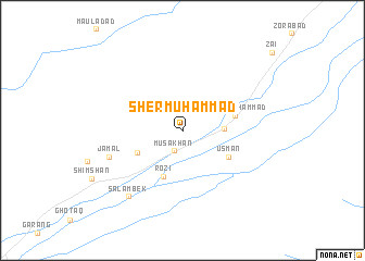 map of Sher Muhammad