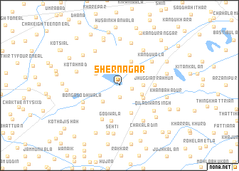 map of Shernagar