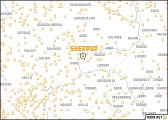 map of Sherpur