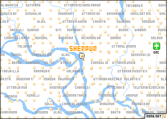 map of Sherpur