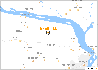 map of Sherrill