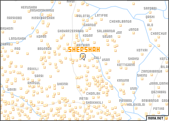 map of Sher Shāh