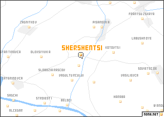 map of Shershentsi