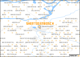 map of ʼs-Hertogenbosch