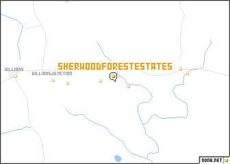 map of Sherwood Forest Estates