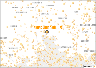 map of Sherwood Hills