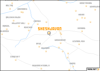 map of Shesh Javān