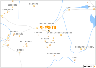 map of Sheshtū