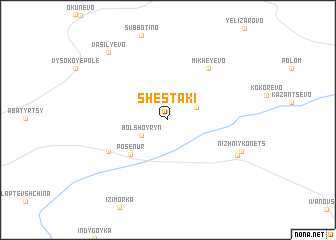 map of Shestaki