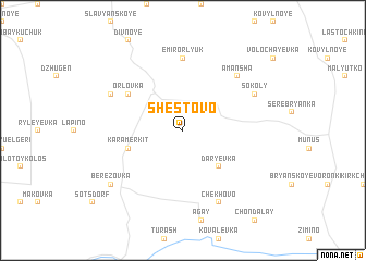 map of Shestovo
