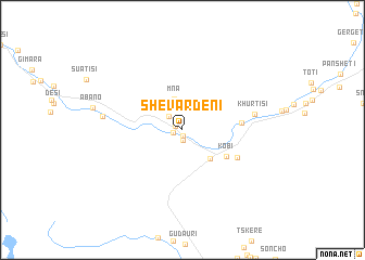 map of Shevardeni