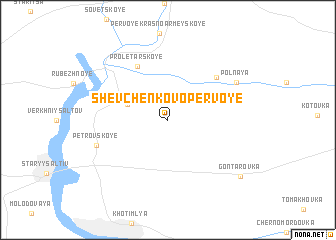 map of Shevchenkovo Pervoye