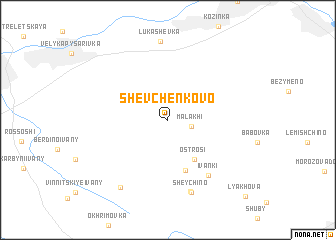 map of Shevchenkovo