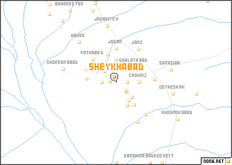 map of Sheykhābād