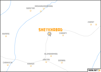 map of Sheykhābād