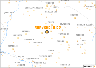 map of Sheykh ‘Alīlar