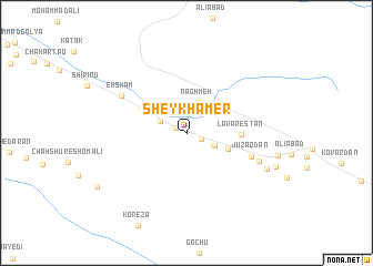 map of Sheykh ‘Āmer