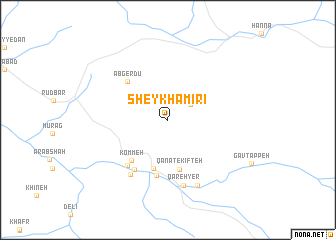 map of Sheykh Amīrī