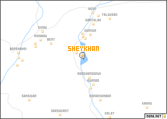 map of Sheykhān