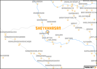 map of Sheykh Ḩasan