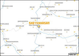 map of Sheykh Ḩasan