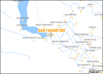map of Sheykh Ḩātam