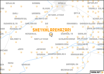 map of Sheykhlar-e Mazārī