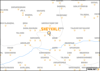 map of Sheykhlī