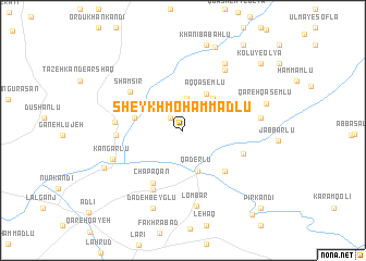 map of Sheykh Moḩammadlū
