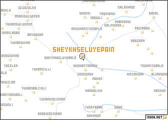 map of Sheykh Selū-ye Pā\