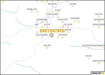 map of Sheykh Zard