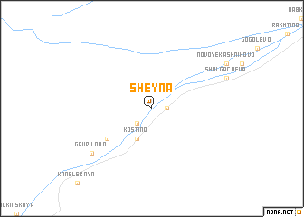 map of Sheyna