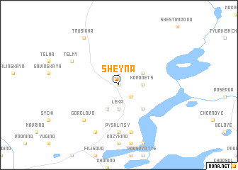 map of Sheyna