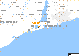 map of Shiayena
