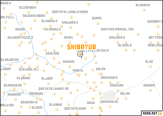map of Shi‘b Ayūb
