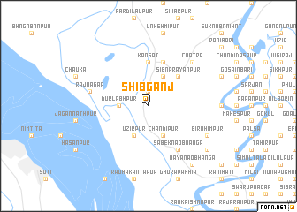 map of Shibganj