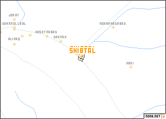map of Shīb Tal