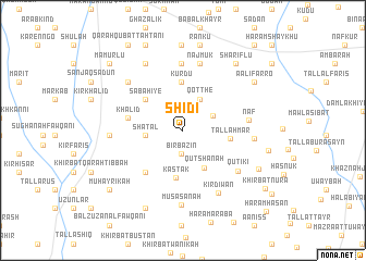 map of Shīdī