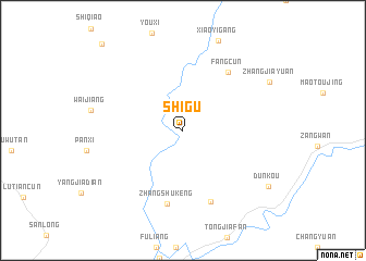 map of Shigu