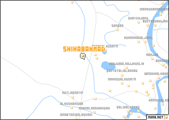 map of Shihāb Aḩmad